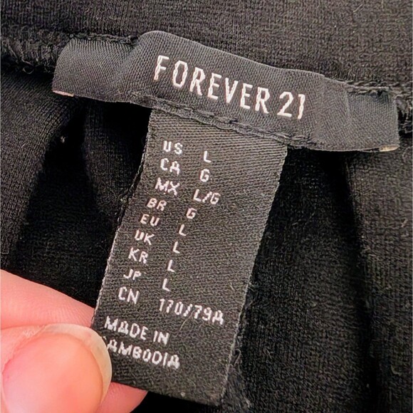 Forever 21 Black Cotton Mini Skirt - Picture 3 of 3